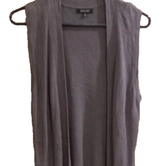 verve ami cardigan womans size medium gray open front casual - Picture 1 of 3